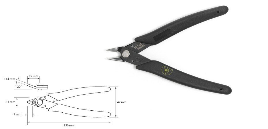 8001970 - 270 Side cutting Shear (Antiestatic version) 8001970 - 270 Side cutting Shear (Antiestatic version)