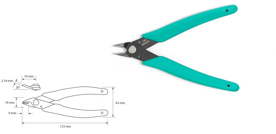 8001976 - 140 Side cutting Shear made of Special Steel 8001976 - 140 Side cutting Shear made of Special Steel
