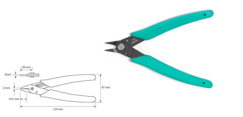 8002008 - 740 Flat tip clip Plier 8002008 - 740 Flat tip clip Plier