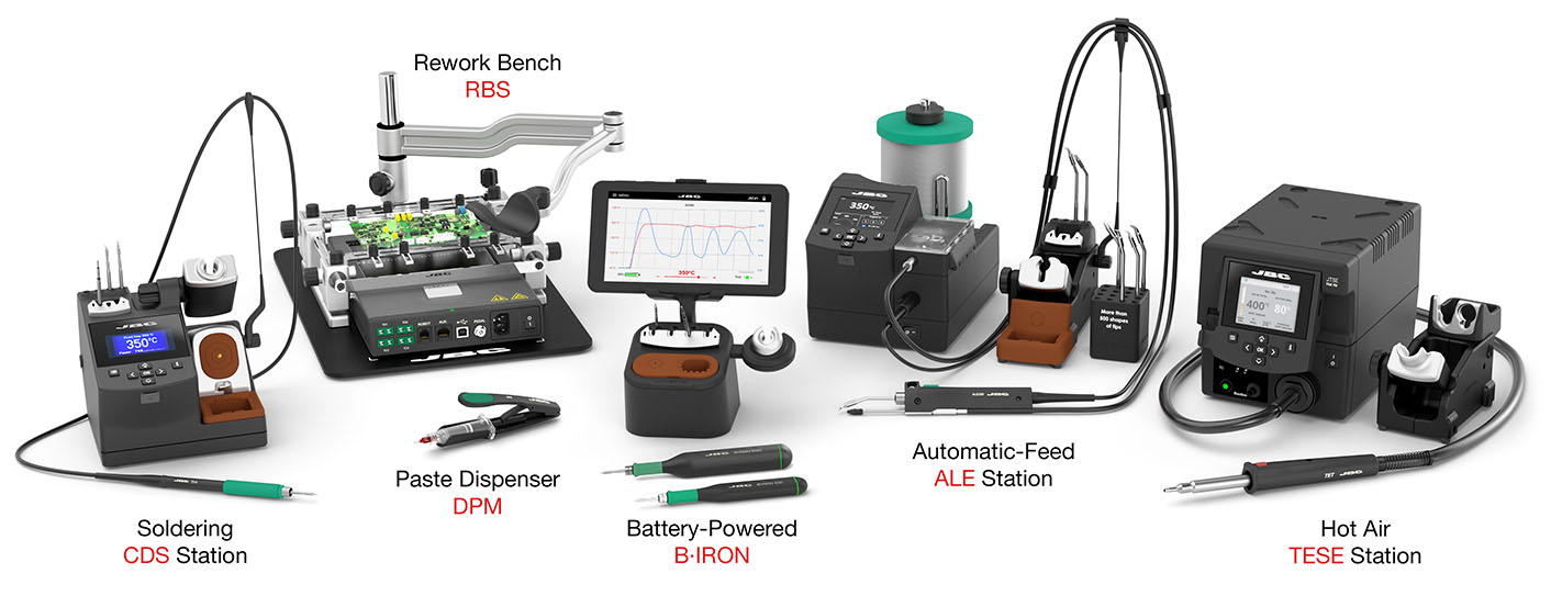 JBC Soldering Stations, Irons and Rework equipment for electronics