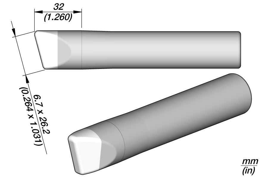 0350170 - 325D Long life tip for 325S soldering iron