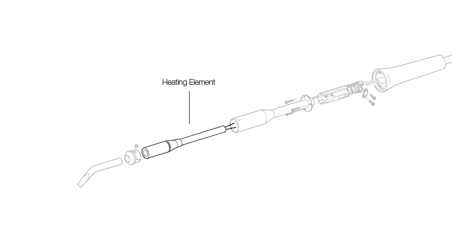 0802843 - Heating element for 80S Soldering iron
