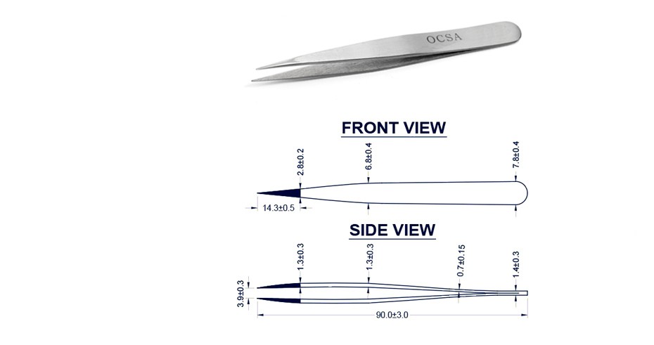 8002107 - OC SA Very fine-tipped Tweezers 8002107 - OC SA Very fine-tipped Tweezers