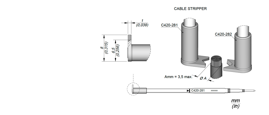 C420281 - Cartridge Stripper Inf Ø 3,5 Max C420281 - Cartridge Stripper Inf Ø 3,5 Max